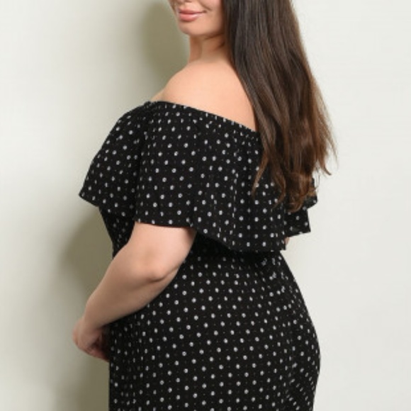 Last 1! 1X, 2X & 3X OFF SHOULDER JUMPSUIT - Picture 5 of 8